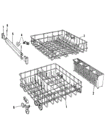 Rack parts for Kenmore Dishwasher 587.1409080 (5871409080, 587 1409080) from AppliancePartsPros.com