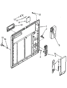 Inner Door parts for Kenmore Dishwasher 665.1691590 (6651691590, 665 1691590) from AppliancePartsPros.com