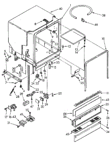 Tub Assembly parts for Kenmore Dishwasher 665.1691591 (6651691591, 665 1691591) from AppliancePartsPros.com