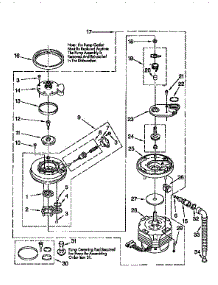 Pump And Motor parts for Kenmore Dishwasher 665.1691593 (6651691593, 665 1691593) from AppliancePartsPros.com