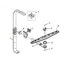 Upper Wash And Rinse parts for Kenmore Dishwasher 665.16919001 (66516919001, 665 16919001) from AppliancePartsPros.com