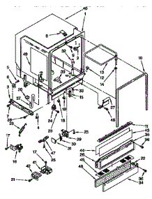 Tub Assembly parts for Kenmore Dishwasher 665.1694190 (6651694190, 665 1694190) from AppliancePartsPros.com