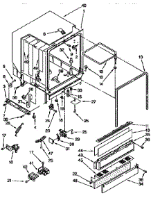 Tub Assembly parts for Kenmore Dishwasher 665.1694191 (6651694191, 665 1694191) from AppliancePartsPros.com