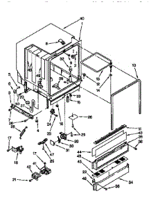 Tub Assembly parts for Kenmore Dishwasher 665.1694193 (6651694193, 665 1694193) from AppliancePartsPros.com