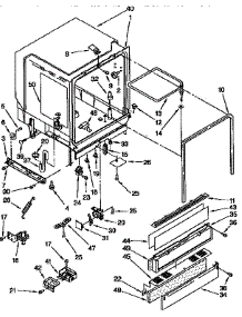 Tub Assembly parts for Kenmore Dishwasher 665.1694991 (6651694991, 665 1694991) from AppliancePartsPros.com