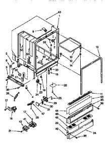 Tub Assembly parts for Kenmore Dishwasher 665.1694993 (6651694993, 665 1694993) from AppliancePartsPros.com