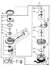 Pump And Motor Parts parts for Kenmore Dishwasher 665.1696580 (6651696580, 665 1696580) from AppliancePartsPros.com
