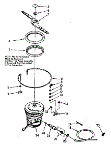 Heater, Pump And Lower Spray Arm parts for Kenmore Dishwasher 665.1696581 (6651696581, 665 1696581) from AppliancePartsPros.com