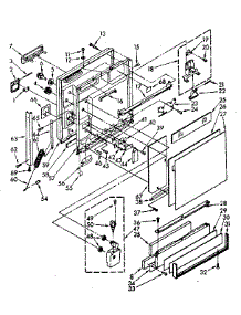 Door And Toe Panel parts for Kenmore Dishwasher 665.1696581 (6651696581, 665 1696581) from AppliancePartsPros.com