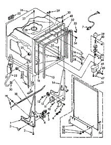 Tub parts for Kenmore Dishwasher 665.1696581 (6651696581, 665 1696581) from AppliancePartsPros.com