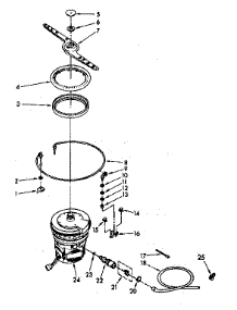 Heater, Pump And Lower Sprayarm Parts parts for Kenmore Dishwasher 665.1696582 (6651696582, 665 1696582) from AppliancePartsPros.com