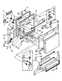 Door And Toe Panel Parts parts for Kenmore Dishwasher 665.1696582 (6651696582, 665 1696582) from AppliancePartsPros.com
