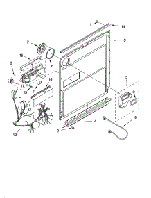 Door And Latch Parts parts for Kenmore Dishwasher 665.16972202 (66516972202, 665 16972202) from AppliancePartsPros.com