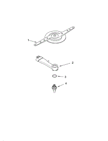 Lower Washarm Parts parts for Kenmore Dishwasher 665.16972202 (66516972202, 665 16972202) from AppliancePartsPros.com