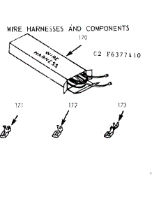 Wire Harnesses & Components parts for Kenmore Range 647.6387410 (6476387410, 647 6387410) from AppliancePartsPros.com
