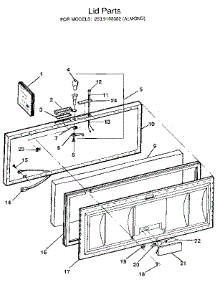 Door parts for Kenmore Freezer 253.9103382 (2539103382, 253 9103382) from AppliancePartsPros.com