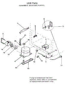 Unit Parts parts for Kenmore Freezer 253.9103382 (2539103382, 253 9103382) from AppliancePartsPros.com