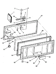 Door parts for Kenmore Freezer 253.9104580 (2539104580, 253 9104580) from AppliancePartsPros.com