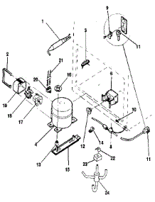 Unit parts for Kenmore Freezer 253.9104581 (2539104581, 253 9104581) from AppliancePartsPros.com