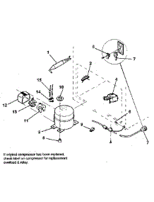 Unit parts for Kenmore Freezer 253.9105180 (2539105180, 253 9105180) from AppliancePartsPros.com