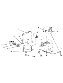Unit parts for Kenmore Freezer 253.9115010 (2539115010, 253 9115010) from AppliancePartsPros.com