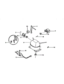 Unit Parts parts for Kenmore Freezer 253.9133281 (2539133281, 253 9133281) from AppliancePartsPros.com