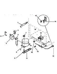 Unit Parts parts for Kenmore Freezer 253.9133381 (2539133381, 253 9133381) from AppliancePartsPros.com
