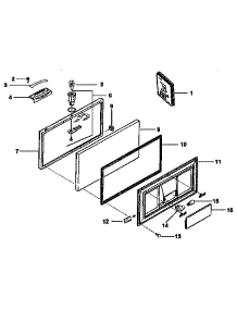 Door Parts parts for Kenmore Freezer 253.9133381 (2539133381, 253 9133381) from AppliancePartsPros.com