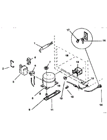 Unit Parts parts for Kenmore Freezer 253.9133382 (2539133382, 253 9133382) from AppliancePartsPros.com
