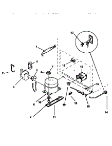 Unit parts for Kenmore Freezer 253.9133383 (2539133383, 253 9133383) from AppliancePartsPros.com