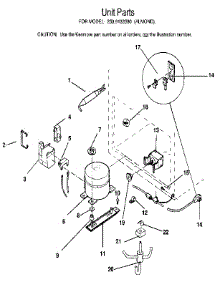 Unit parts for Kenmore Freezer 253.9133580 (2539133580, 253 9133580) from AppliancePartsPros.com