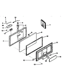 Lid Parts parts for Kenmore Freezer 253.9133581 (2539133581, 253 9133581) from AppliancePartsPros.com