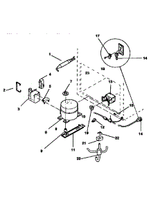 Unit Parts parts for Kenmore Freezer 253.9133581 (2539133581, 253 9133581) from AppliancePartsPros.com