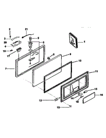 Lid Parts parts for Kenmore Freezer 253.9133582 (2539133582, 253 9133582) from AppliancePartsPros.com