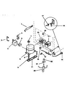 Unit Parts parts for Kenmore Freezer 253.9133582 (2539133582, 253 9133582) from AppliancePartsPros.com
