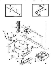 System parts for Kenmore Freezer 253.9133583 (2539133583, 253 9133583) from AppliancePartsPros.com