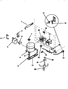 Unit parts for Kenmore Freezer 253.9133584 (2539133584, 253 9133584) from AppliancePartsPros.com