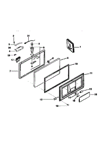 Lid parts for Kenmore Freezer 253.9133584 (2539133584, 253 9133584) from AppliancePartsPros.com
