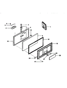 Lid Parts parts for Kenmore Freezer 253.9135312 (2539135312, 253 9135312) from AppliancePartsPros.com