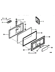 Lid parts for Kenmore Freezer 253.9135381 (2539135381, 253 9135381) from AppliancePartsPros.com