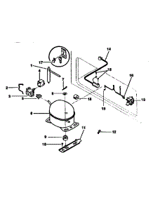 Unit parts for Kenmore Freezer 253.9135381 (2539135381, 253 9135381) from AppliancePartsPros.com