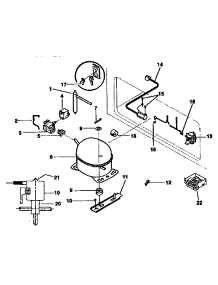 Unit Parts parts for Kenmore Freezer 253.9138581 (2539138581, 253 9138581) from AppliancePartsPros.com