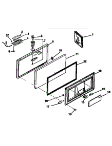 Lid Parts parts for Kenmore Freezer 253.9138581 (2539138581, 253 9138581) from AppliancePartsPros.com