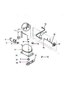 Unit Parts parts for Kenmore Freezer 253.9138582 (2539138582, 253 9138582) from AppliancePartsPros.com