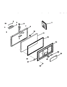 Lid Parts parts for Kenmore Freezer 253.9138582 (2539138582, 253 9138582) from AppliancePartsPros.com