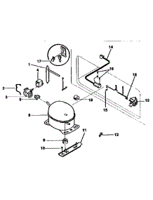 Unit parts for Kenmore Freezer 253.9153110 (2539153110, 253 9153110) from AppliancePartsPros.com