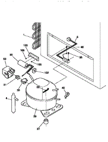 Unit Parts parts for Kenmore Freezer 253.9155011 (2539155011, 253 9155011) from AppliancePartsPros.com