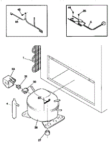 System parts for Kenmore Freezer 253.9155012 (2539155012, 253 9155012) from AppliancePartsPros.com