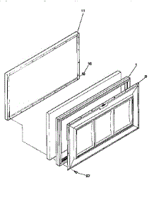 Door parts for Kenmore Freezer 253.9155012 (2539155012, 253 9155012) from AppliancePartsPros.com