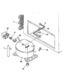 Unit Parts parts for Kenmore Freezer 253.9155110 (2539155110, 253 9155110) from AppliancePartsPros.com